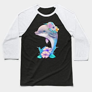 cute dolphin Baseball T-Shirt